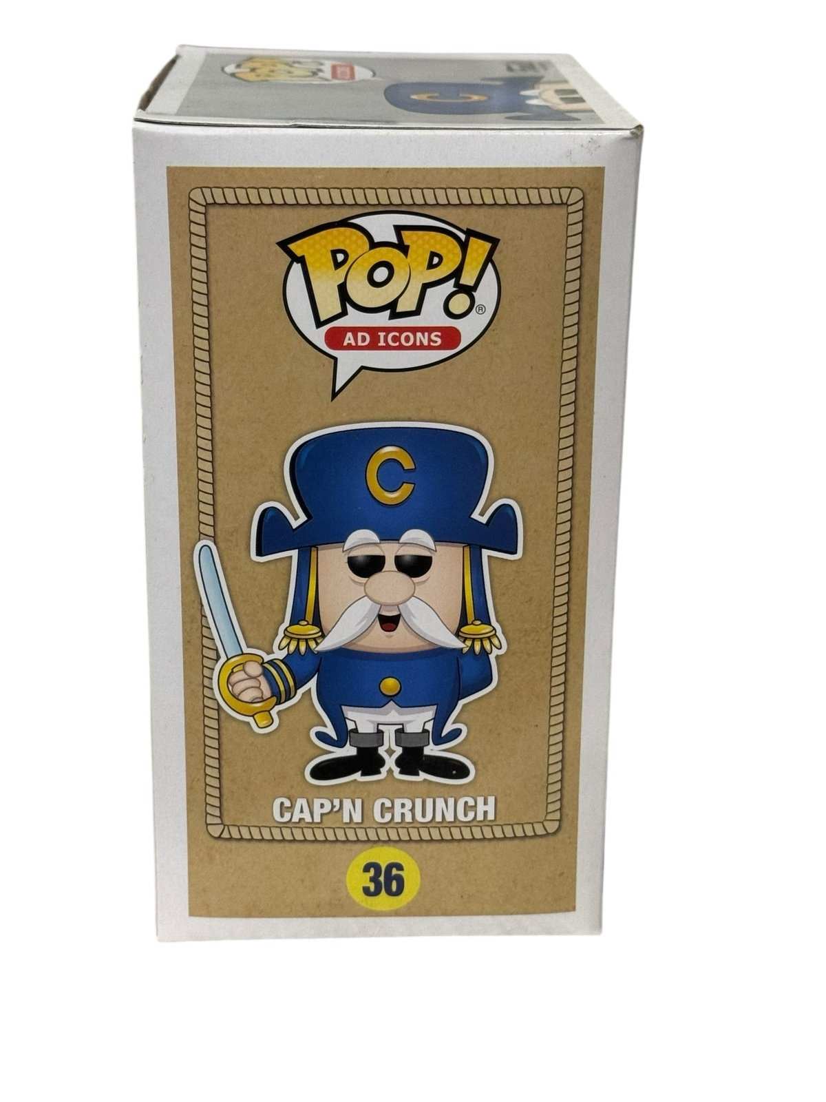 Funko Pop Ad Icons Cap'n Crunch collectible vinyl figure in box with light shelf wear