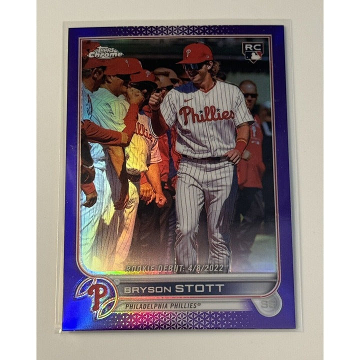 2022 Topps Chrome Update Bryson Stott RC* MLB Phillies DEBUT REFRACTOR* #USC-154
