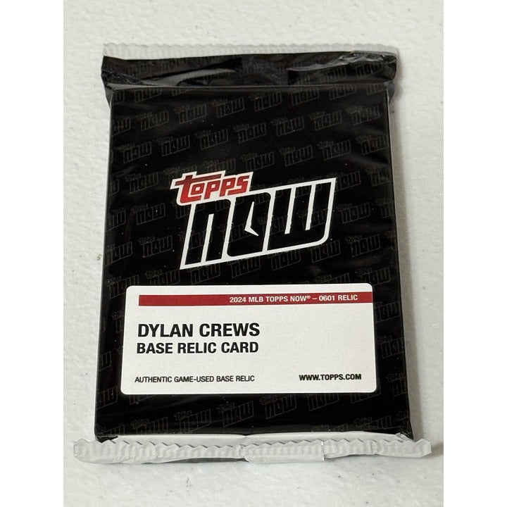 2024 Topps Now Dylan Crews game-used base relic baseball card pack sealed
