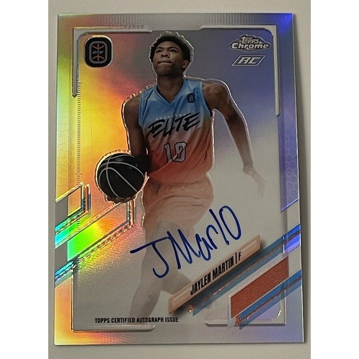 JAYLEN Martin 2022 Topps Chrome OTE autographed rookie basketball card refractor