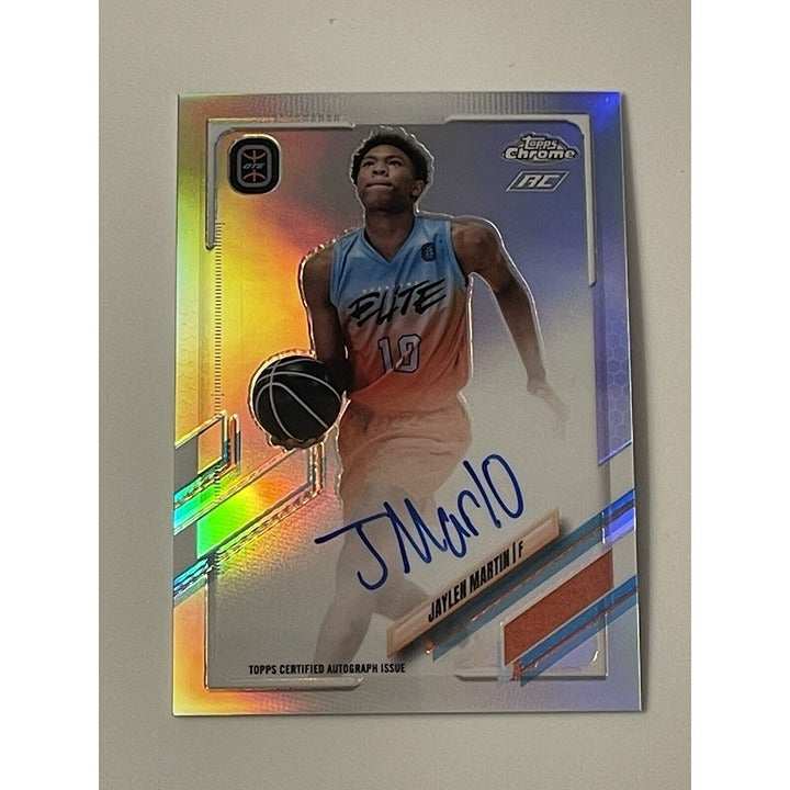 JAYLEN Martin 2022 Topps Chrome OTE Rookie Autograph Refractor Basketball Card