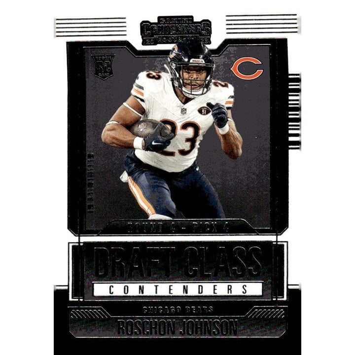 2023 Panini Contenders Roschon Johnson Draft Class Contenders NFL Bears Card #19