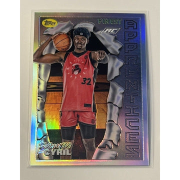 2022-23 Topps OTE Finest Somto Cyril RC Card Rookie Refractor Auto - Card T96-10