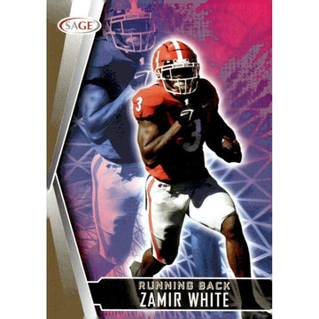 2022 SAGE High Series Football Card  96 Zamir White RC Red NFL Las Vegas Raiders