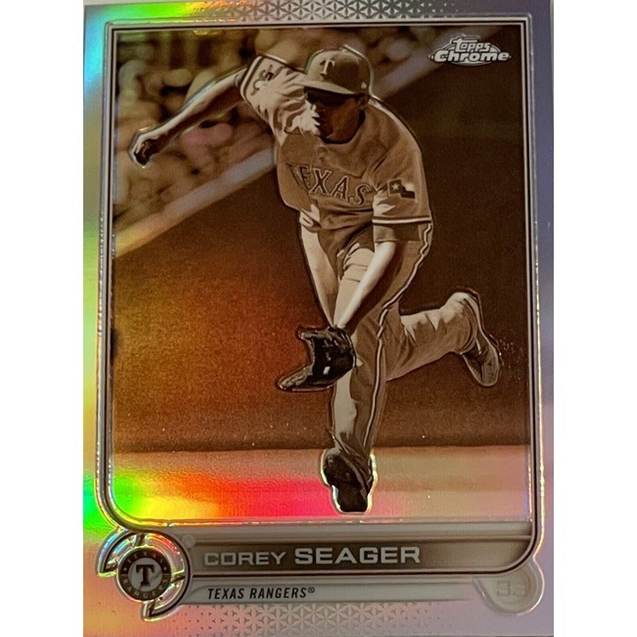 2022 Topps Chrome Corey Seager Negative Refractor #101 - MLB Los Angeles Dodgers