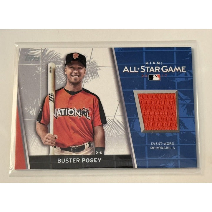 2017 Topps Update All-Star Stitches Buster Posey* MLB Giants Jersey Card #ASR-BP