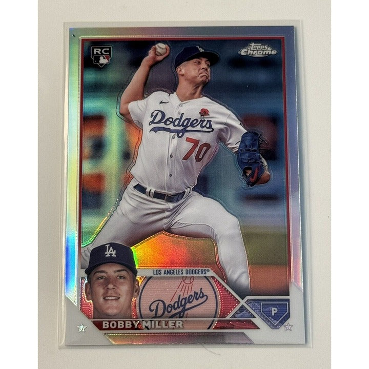 2023 Topps Chrome Update Bobby Miller RC Refractor - Los Angeles Dodgers #USC192