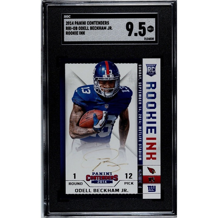 2014 Panini Contenders Odell Beckham Jr. Rookie Ink On Card Auto Giants SGC 9.5*