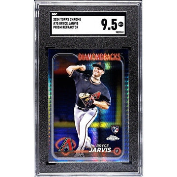 2024 Topps Chrome Refractor Bryce Jarvis RC* MLB Diamondbacks Rookie #75 SGC 9.5