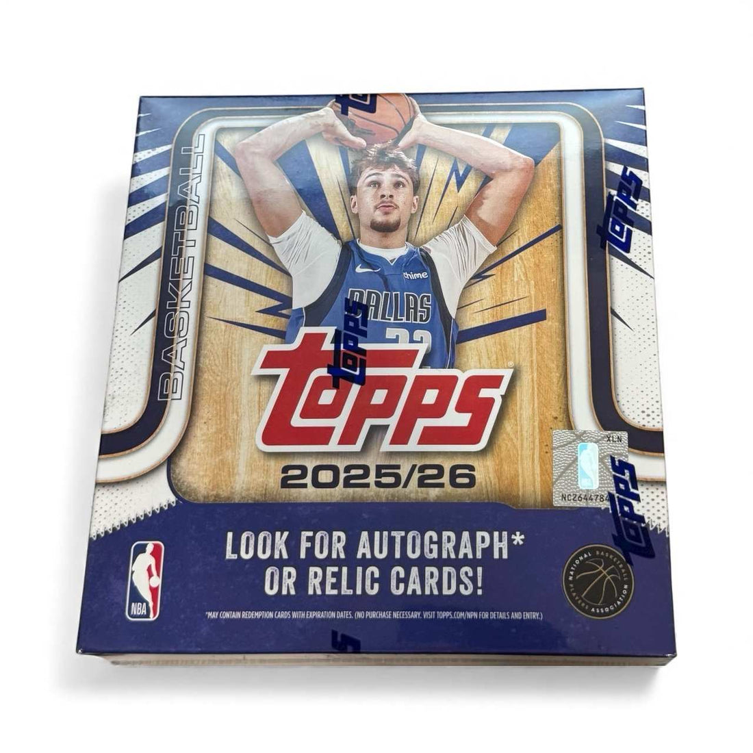 2025/26 Topps Basketball factory-sealed hobby box with NBA autograph or relic cards