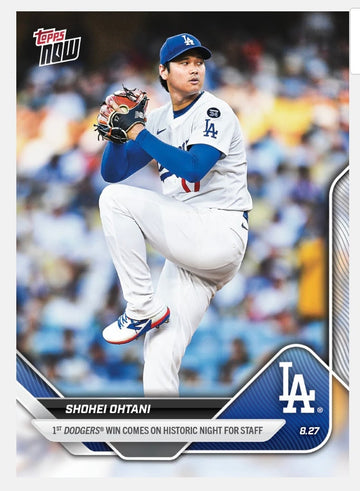 HISTORIC CARD! 9 K’s* - Shohei Ohtani 15T DODGERS WIN ON BOBBLEHEAD Night - #621