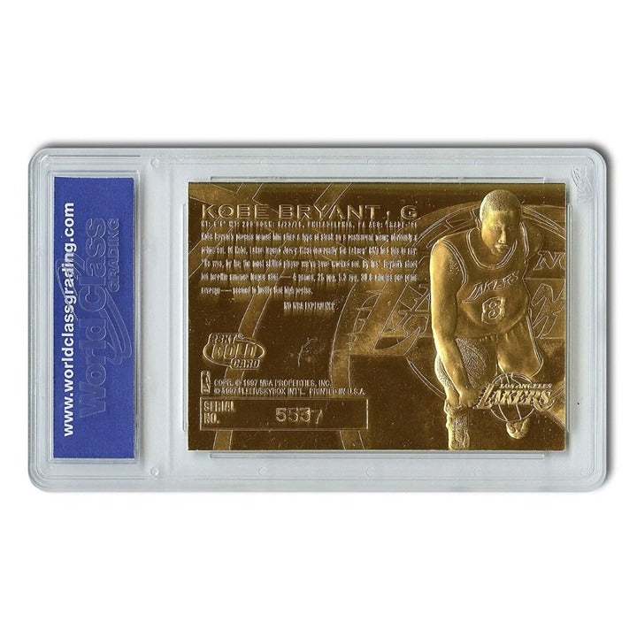1996 Fleer 23K Gold Kobe Bryant rookie card purple signature limited edition graded WCG 10