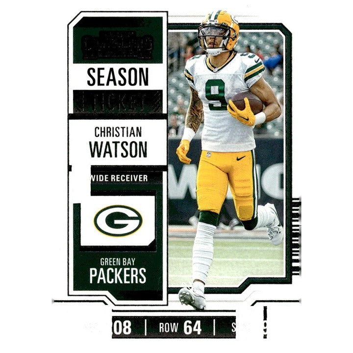 2023 Panini Contenders Christian Watson* NFL Green Bay Packers Football Card #37