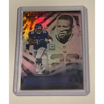 2021 Panini Illusions Football Refractor Saquon Barkley NFL NY Giants - Card #49