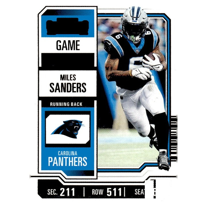 2023 Panini Contenders Card #16 Miles Sanders* Season Ticket Retail NFL Panthers