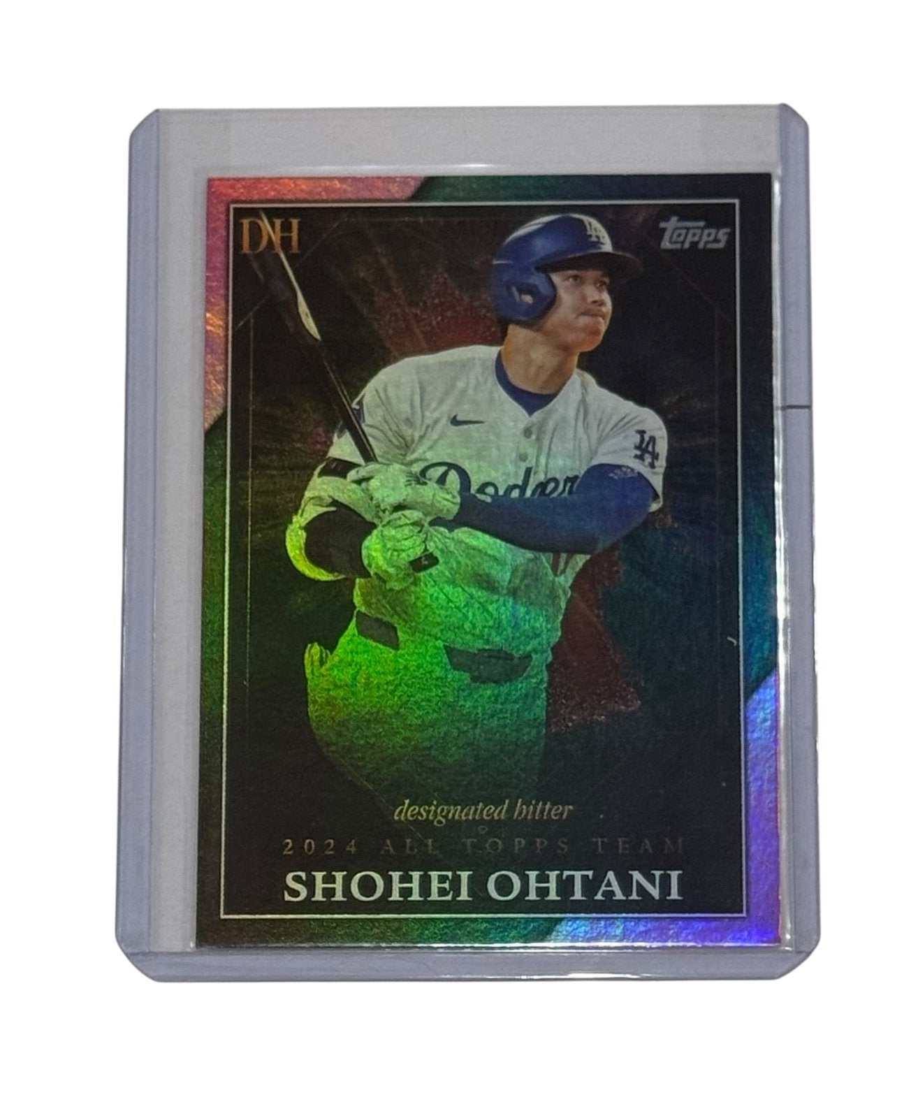 2024 Shohei Ohtani Dodgers Topps All-Team Designated Hitter Mint Refractor card in protective holder