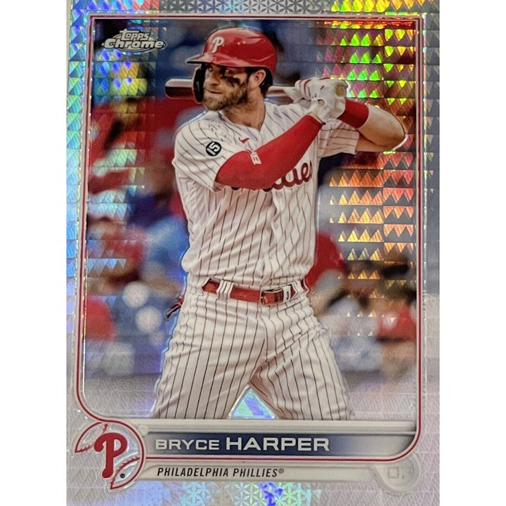 Bryce Harper* - 2022 Topps Chrome Prism Refractor #220 MLB Philadelphia Phillies