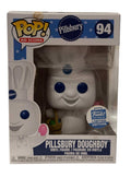 Limited Edition Pillsbury Doughboy Funko Pop #94 vinyl figure in box with Easter basket and minor box wear