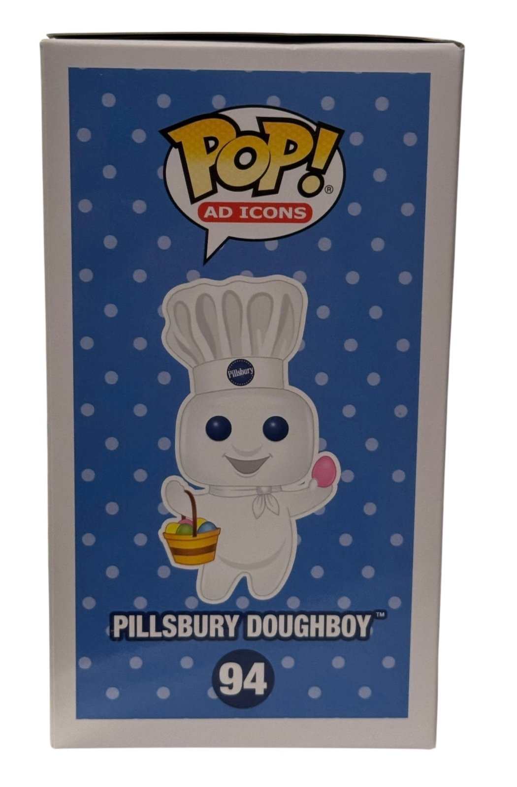 Limited Edition Pillsbury Doughboy Funko Pop 94 vinyl figure with Easter basket in box