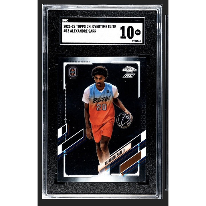 Alexandre Sarr RC 2021-22 Topps Chrome Overtime Elite - NBA Rookie #13 - SGC 10*