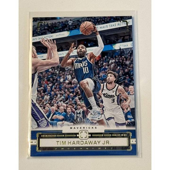 Tim Hardaway Jr. 2023-24 Panini Photogenic NBA Dallas Mavericks basketball trading card with silver parallel design