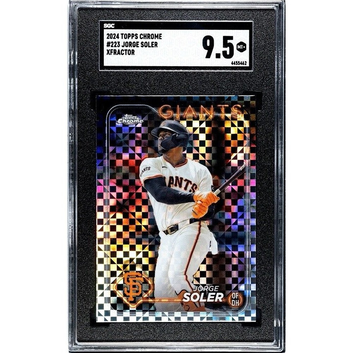 2024 Jorge Soler Topps Chrome X-Fractors Sparkle Refractor card SGC 9.5 San Francisco Giants