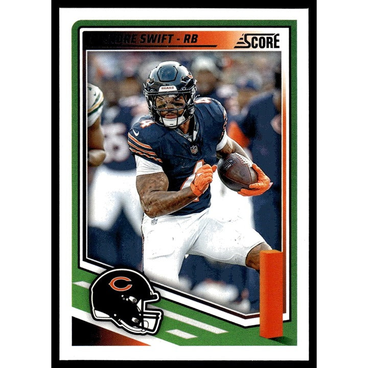 2025 NFL SCORE Panini Football Card D'Andre Swift Chicago Bears 295 - Near Mint!