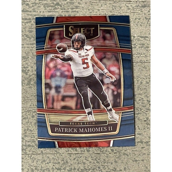 2022 PANINI SELECT DRAFT PICKS BLUE #26 PATRICK MAHOMES II* CONCOURSE TEXAS TECH