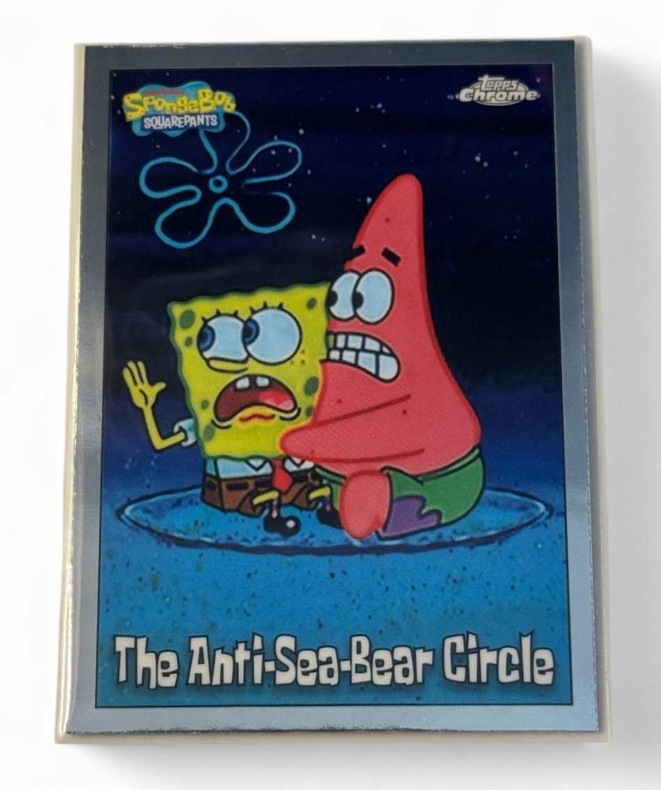 2024 Topps Chrome SpongeBob Anti-Sea-Bear Circle Rock Bottom collectible card
