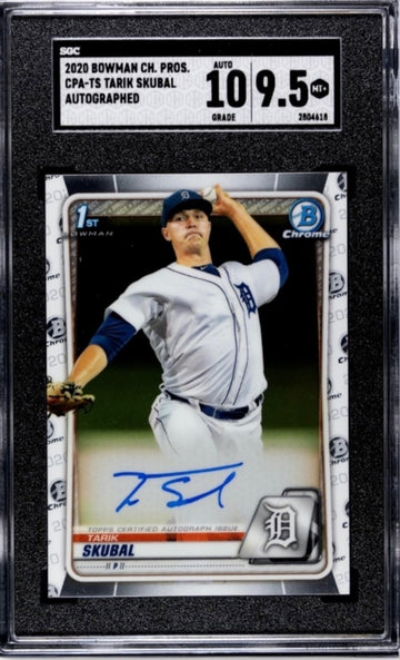 2020 BOWMAN CH. PROS. TARIK
SKUBAL RC* AUTO CPA-TS MLB Detroit
Tigers - SGC 9.5