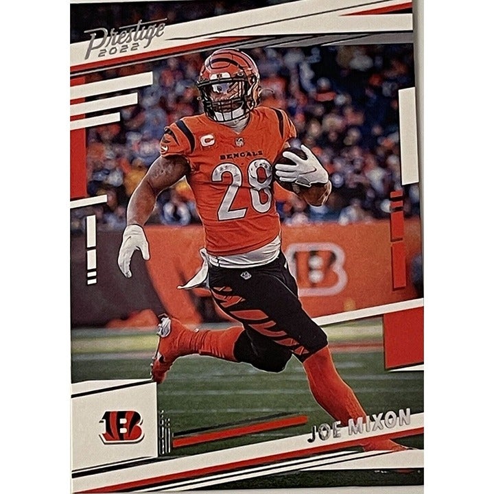 2022 Prestige Joe Mixon Xtra Points Astral Parallel Card #58 Bengals