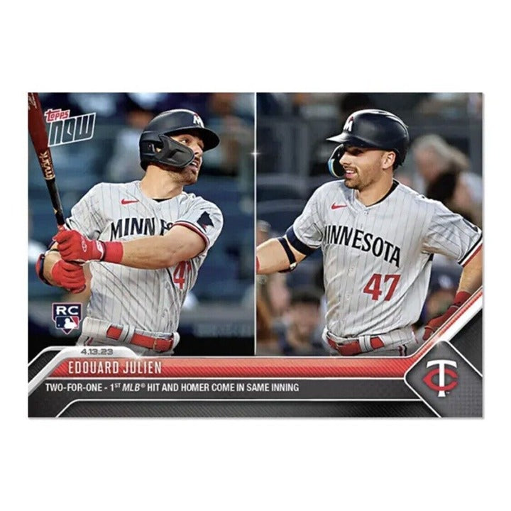 Edouard Julien RC 2023 TOPPS NOW #117 (Print Run 1790) - MLB Minnesota Twins RC*