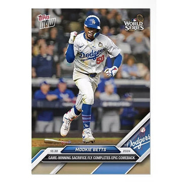 2024 Topps Now Mookie Betts* MLB LA Dodgers World Series - Sac Fly Comeback #882