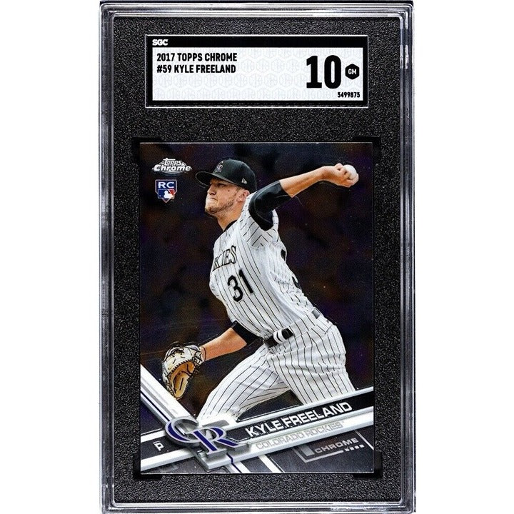 2017 Topps ChromeKyle Freeland RC* MLB Colorado Rockies Rookies Card #59 SGC 10*