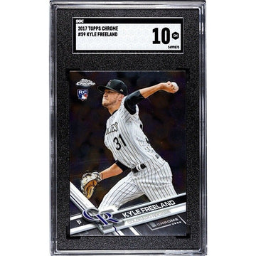 2017 Topps ChromeKyle Freeland RC* MLB Colorado Rockies Rookies Card #59 SGC 10*