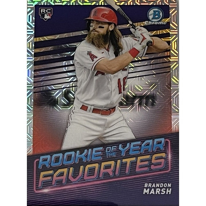 2022 Bowman Chrome Brandon Marsh* #ROYF-3 MOJO Rookie Of The Year - MLB Phillies