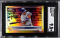 2022 TOPPS CHROME PETE ALONSO REFRACTOR baseball card graded SGC 9.5 showing New York Mets player batting