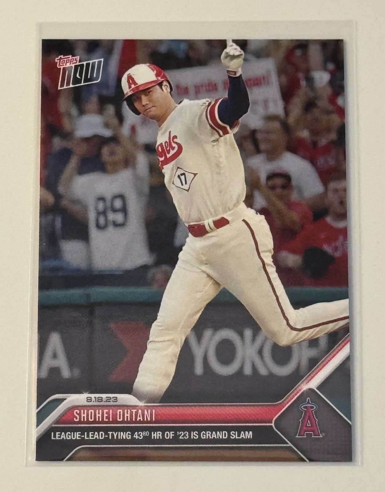 2023 Topps Now Shohei Ohtani 43rd HR Grand Slam baseball card LA Angels Dodgers 727 WS Champs