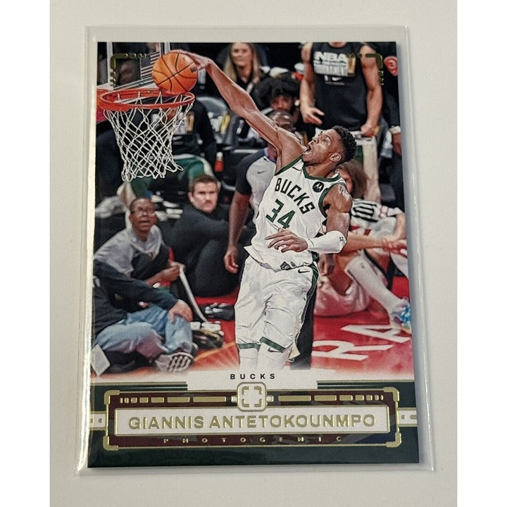 2023-24 Panini Photogenic Giannis Antetokounmpo* - NBA Milwaukee Bucks Card #78