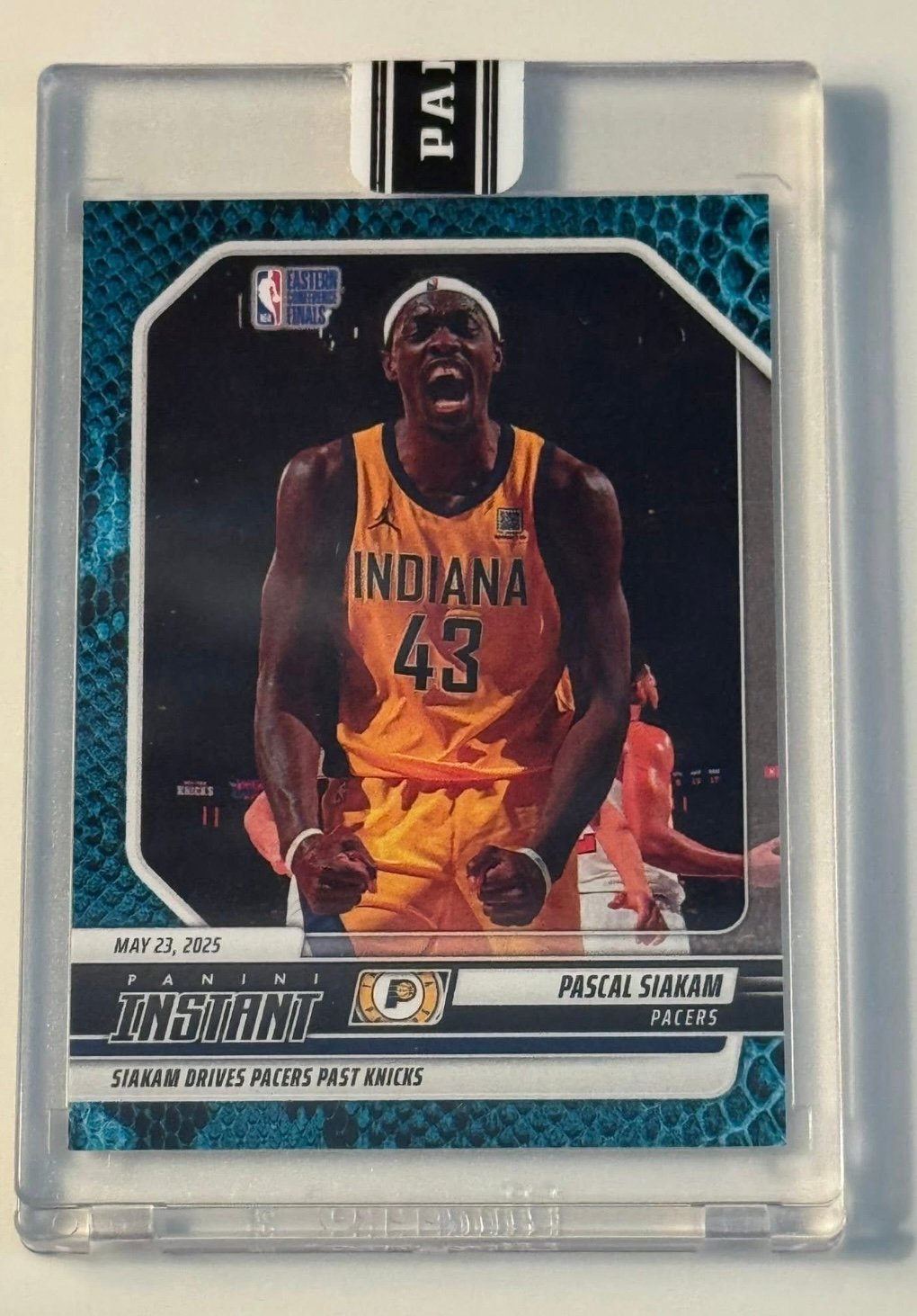 1/1* PASCAL SIAKAM - 2024-25 PANINI INSTANT NBA INDIANA PACERS Playoff CARD #607
