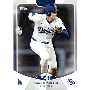 50/50 LIMITED EDITION! Shohei Ohtani MLB LA Dodgers 2024 TOPPS NOW Season #SB 41