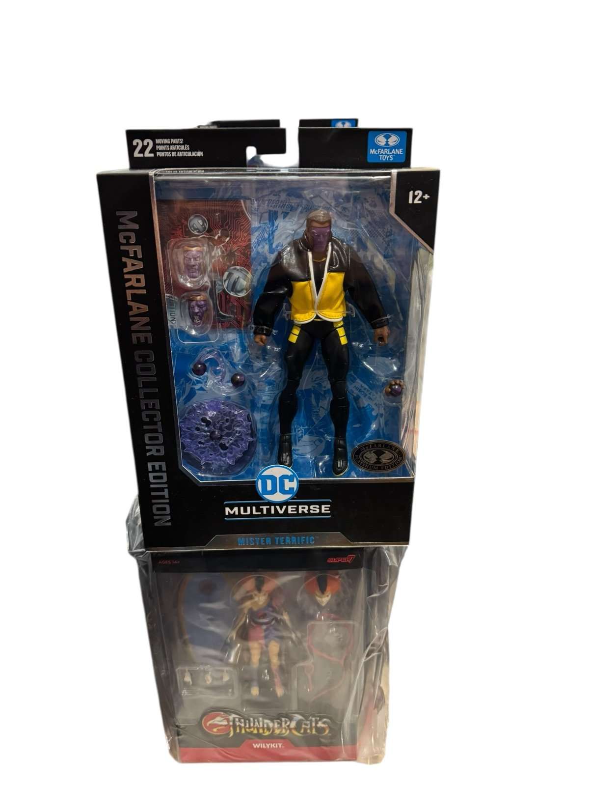New SEALED McFarlane DC Multiverse Mister Terrific Collector Edition figure with 22 articulation points and T-Sphere accessories in collector packaging