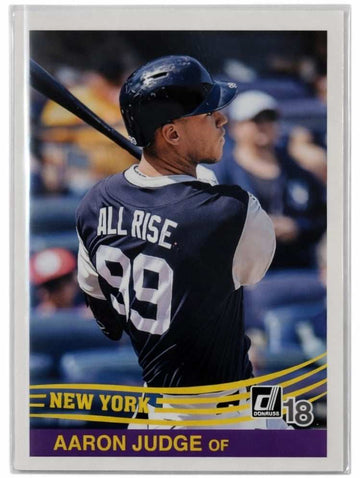 ALL RISE Aaron Judge 2018 Donruss MLB AL New York Yankees Card #253