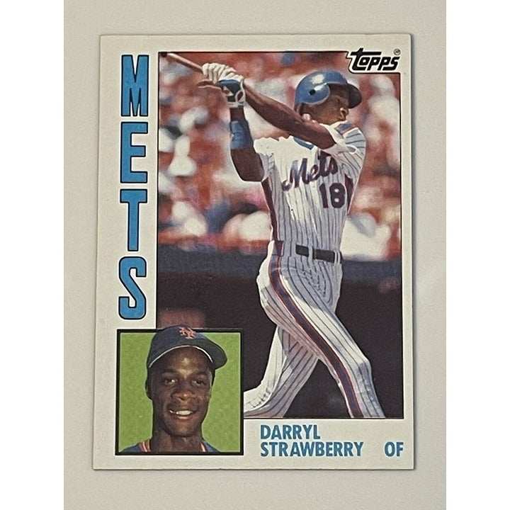 1984 Topps Darryl Strawberry rookie baseball card New York Mets vintage MLB trading card