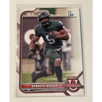 2022 Bowman University KENNETH WALKER III - 1st Bowman RC #82 - MSU/NFL Seahawks