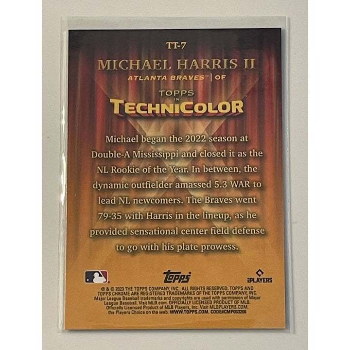 2023 Topps Chrome Michael Harris II Technicolor rookie card Atlanta Braves MLB