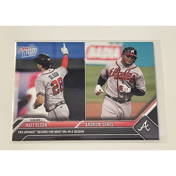 2023 Topps Now Matt Olson Ties Andruw Jones with 51 HRs MLB ATL Braves - PR/862*