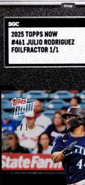 2025 TOPPS NOW Julio Rodriguez Mariners baseball card SGC 9 1/1 foil factor