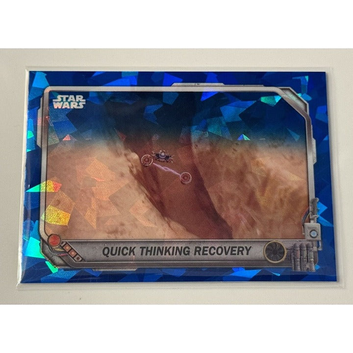 2025 Topps Chrome Sapphire Star Wars Phantom Menace Podracing PR7 Quick Thinking