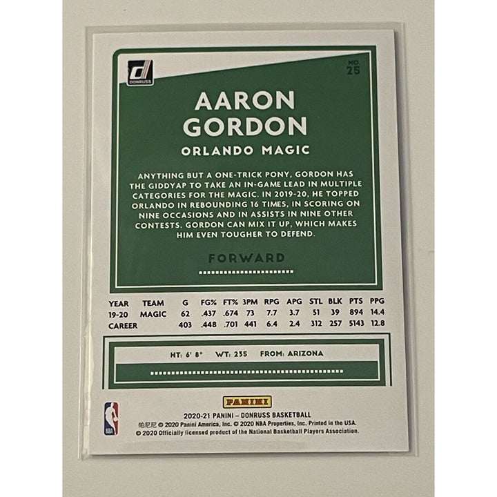 2020-21 Donruss Aaron Gordon NBA basketball card Orlando Magic